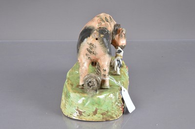 Lot 349 - A 19th century Staffordshire pottery group