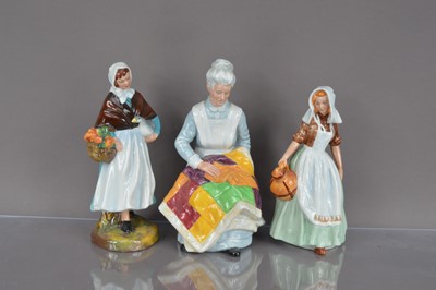 Lot 352 - Three collectable Royal Doulton pottery figures