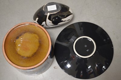 Lot 358 - Three second half 20th century pottery items