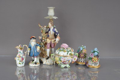 Lot 370 - Four 19th and 20th century German porcelain items