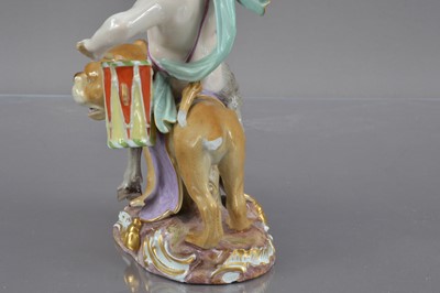 Lot 374 - An early 20th century Meissen porcelain allegorical figural group