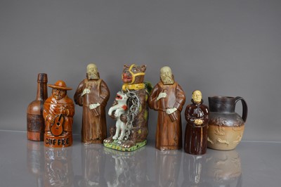 Lot 375 - A group of seven ceramic and glass items