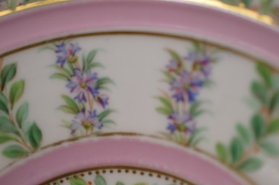 Lot 382 - A set of four French 18th Century style porcelain cups and saucers