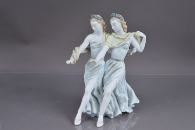 Lot 410 - A Rosenthal porcelain figure group "Gleichklang" ("Harmony" (Dancing Girls))