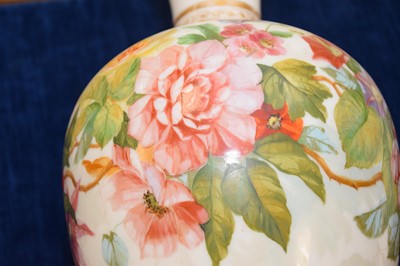 Lot 412 - A very large 19th Century opaline glass vase