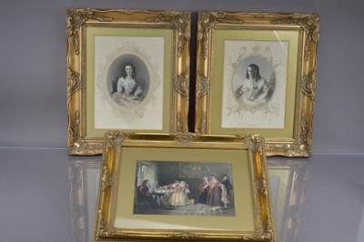 Lot 468 - Three well framed Victorian prints