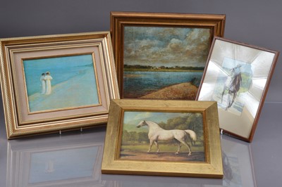 Lot 472 - Four framed art works