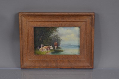 Lot 487 - European School oil on panel painting