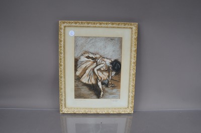 Lot 503 - 20th Century copy after Degas "Dancer Adjusting Her Shoe"