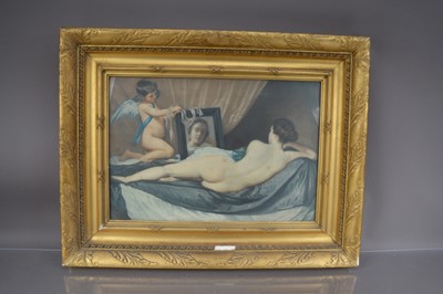 Lot 504 - After Diego Velazquez "Venus and Cupid" (a.k.a. "The Rokeby Venus")