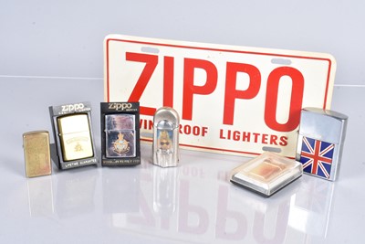 Lot 319 - A small collection of used Zippo Lighters