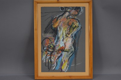 Lot 555 - Philip Pank (British 1933-1991) Figure drawing "'No 452' Anna Louise (Nude Dancer)"