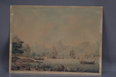 Lot 559 - A rare 1788 aquatint engraving relating to Capt Cook's Third Voyage