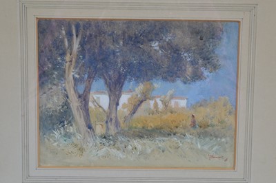 Lot 562 - J H Kinnear (fl. 1924-25) "A Garden at Roquebrune"