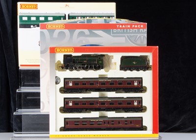 Lot 70 - Hornby China OO Gauge Steam Train Packs BR Pull-Push and The Master Cutler with Incorrect Locomotive