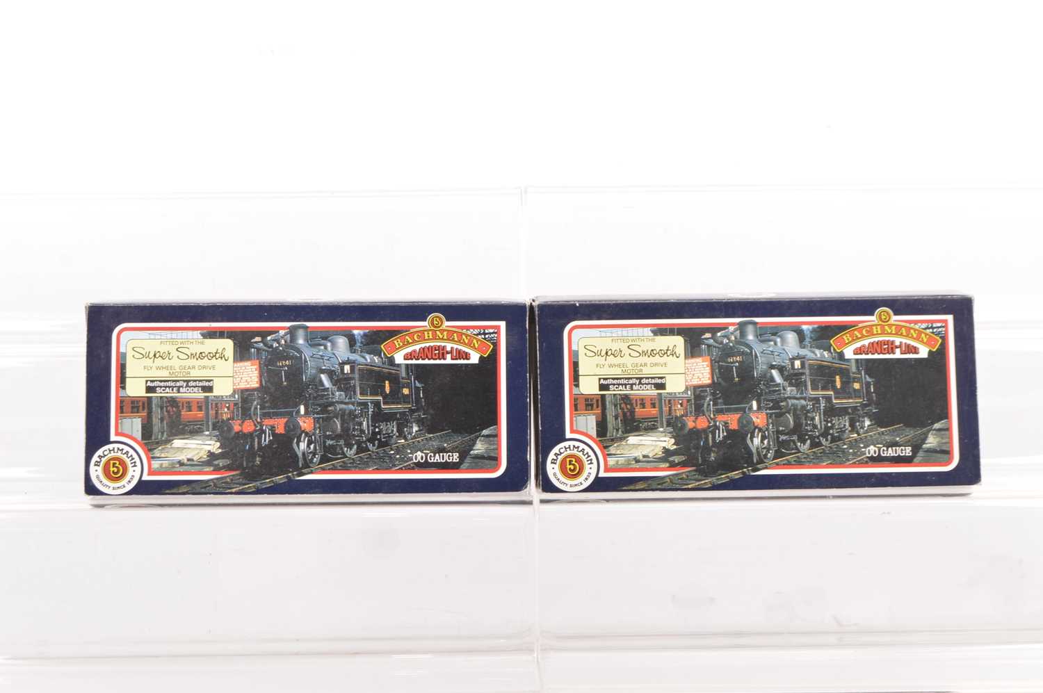 Lot 124 - Pair of Bachmann 00 Gauge BR black Class 2 Ivatt 2-6-2 Tank Locomotives