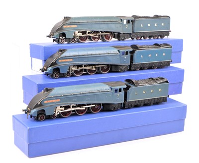 Lot 202 - Three Hornby-Dublo 00 Gauge 3-Rail LNER blue  No 7 'Sir Nigel Gresley' Locomotives and Tenders