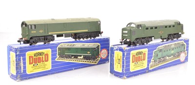 Lot 213 - Hornby-Dublo 00 Gauge 3-Rail BR green Diesel Locomotives (2)