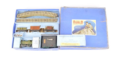 Lot 269 - Hornby-Dublo 00 Gauge 3-Rail EDG7 LNER Tank Goods Set