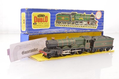 Lot 292 - Late issue Hornby-Dublo 00 Gauge 3-Rail 3221 BR green 5002 'Ludlow Castle' Locomotive and tender