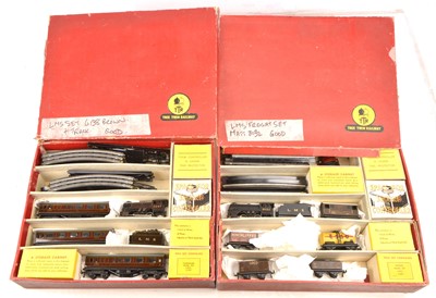 Lot 376 - A pair of Trix (TTR) 00 Gauge 3-rail 14v AC LMS Train Sets