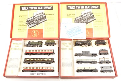 Lot 377 - A pair of Trix (TTR) 00 Gauge 3-rail 14v AC BR 'Night Train' Packs (2)