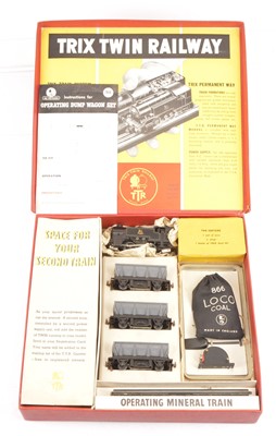 Lot 381 - A Trix (TTR) 00 Gauge 3-rail 14v AC Operating Mineral Train Set and Elevator Conveyor Set (2)