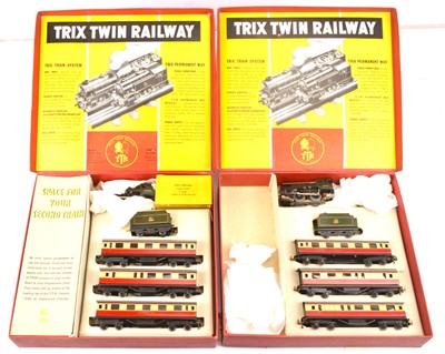 Lot 382 - Four Trix (TTR) 00 Gauge 3-rail 14v AC BR-era 'standard' Train Packs (4)