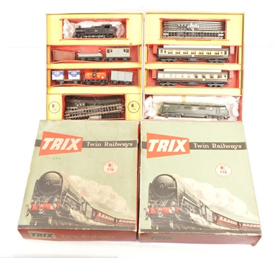 Lot 386 - Two Trix (TTR) 00 Gauge 3-rail 12v DC Train Sets (2)