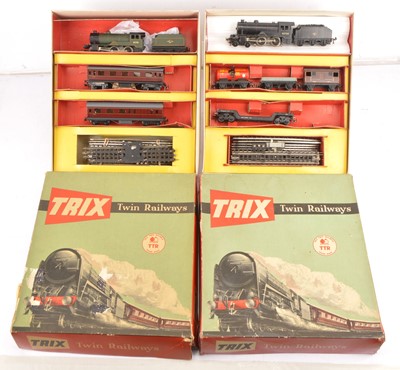 Lot 387 - Two Trix (TTR) 00 Gauge 3-rail 12v DC Train Sets (2)