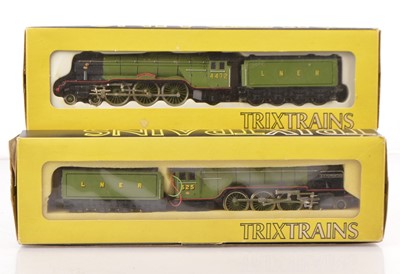 Lot 411 - Trix Trains 00 Gauge 12v DC 2-rail LNER Pacifics (2)