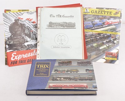 Lot 423 - The Trix Twin Railway 'Bible' with numerous issues of the TTRCA 'Gazette' magazine (qty)