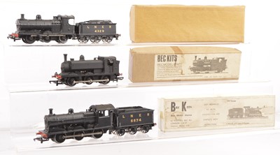 Lot 432 - Bec Kits 00 Gauge kitbuilt LNER black Locomotives (3)