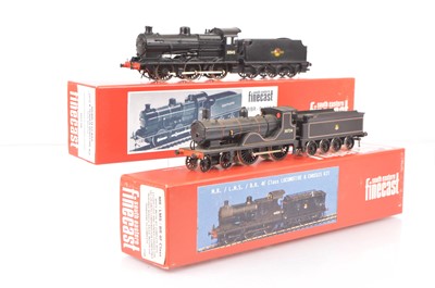 Lot 436 - South Eastern Finecast 00 Gauge Kitbuilt BR ex SR black Locomotives and Tenders (2)