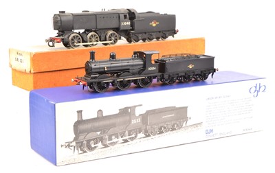 Lot 438 - K's and DJH 00 Gauge Kitbuilt BR ex SR black Locomotives and Tenders (2)