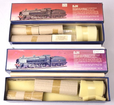 Lot 448 - Pair of DJH 00 Gauge unmade BR/SR Class N 2-6-0 Locomotive and Tender kits (2)