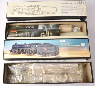 Lot 452 - DJH 00 Gauge unmade BR Standard Class 3 2-6-0 and Class 5 4-6-0 Locomotive and Tender kits (2)