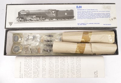 Lot 455 - DJH 00 Gauge unmade Peppercorn A1 Class 4-6-2 Locomotive and Tender kit