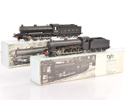 Lot 462 - Pair of  DJH 00 Gauge kitbuilt  BR ex LNER black Locomotives and Tenders