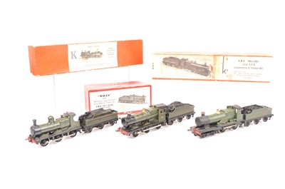 Lot 476 - K's and Will's 00 Gauge Kitbuilt GWR green Locomotives and Tenders (3)