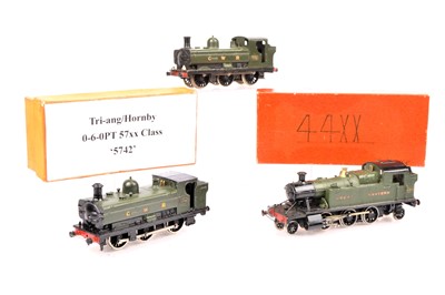 Lot 477 - 00 Gauge Kitbuilt GWR green Tank Locomotives