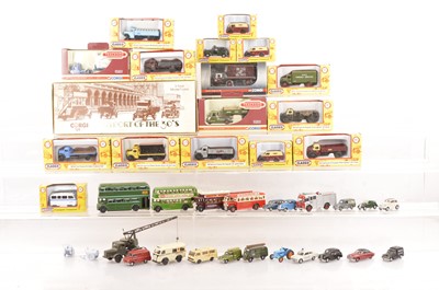 Lot 495 - Corgi Trackside Oxford Diecast Classix and other makers boxed and unboxed 00 Gauge Beritish outline Cars and commercials (60+)
