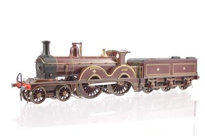 Lot 532 - Michael Edge kit-built 4mm Finescale  00 Gauge Johnson MR 4-4-0 Beatrice Locomotive and Tender No 1757