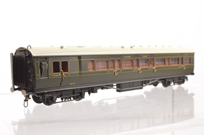 Lot 542 - Lawrence Scale Models kit-built 4mm Finescale SR bogie side-corridor 1st/Brake No 7716