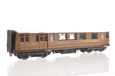 Lot 544 - Steve Banks/Dan Pinnock 4mm Finescale bogie GNR 1st Class Saloon (1912) No 397