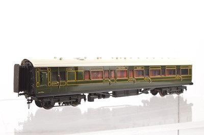 Lot 548 - Lawrence Scale Models kit-built 4mm Finescale SR bogie side-corridor 1st/Brake No 7716