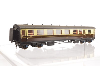 Lot 557 - Lawrence Scale Models kit-built 4mm Finescale GWR bogie side-corridor Collett 1st/Brake no 6653