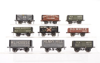 Lot 569 - Lawrence Scale Models 4mm Finescale kit-built British-Outline Four-Wheel Private Owner Wagons (9)