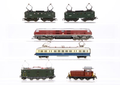 Lot 585 - Unboxed HO Gauge Rivarossi and Other Electric and Diesel Locomotives (6)