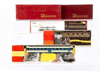 Lot 596 - Rivarossi HO Gauge Diesel Railcar and Electric Locomotive Kits (3)